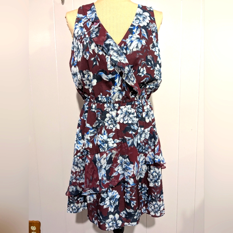 Parker Cordovian Garden Sleeveless Dress Size Medium New With Tags